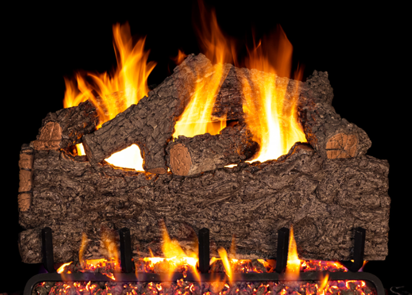 Real Fyre Chestnut Oak 30" Designer Series G45 Standard Vented Gas Log Set - CN-30-OD