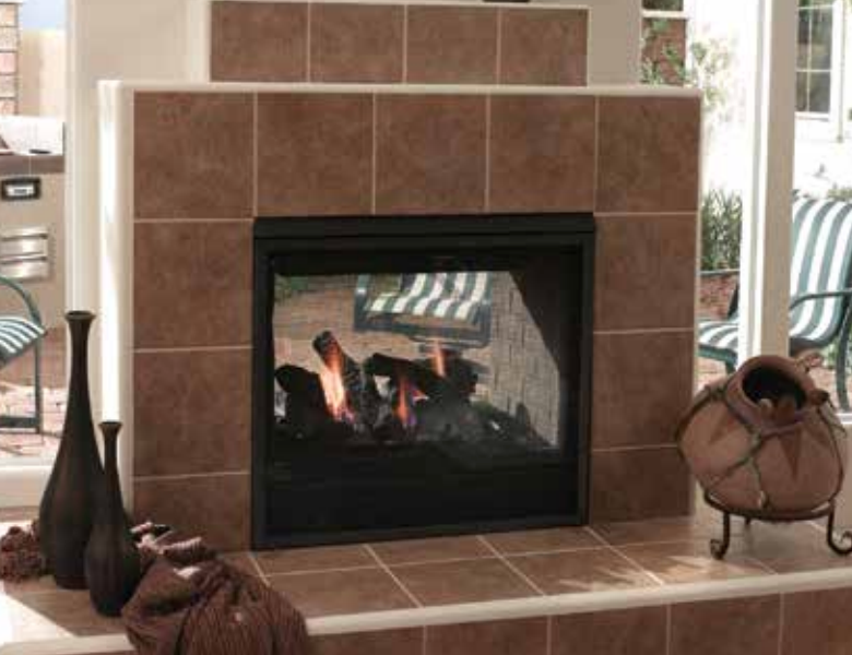 [Open Box / Scratch & Paint Defect] Majestic Twilight 36" Indoor/Outdoor See-Through Gas Fireplace, NG - TWILIGHT-IFT