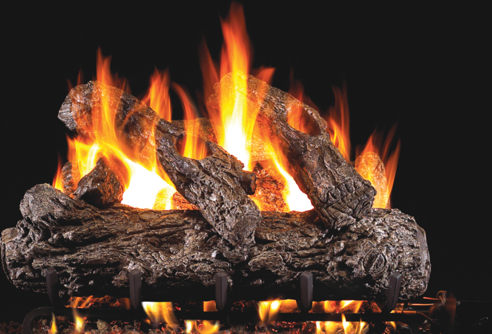 Real Fyre Rustic Oak Classic Series G45 Outdoor Standard Vented Gas Log Set - HR-24-OD