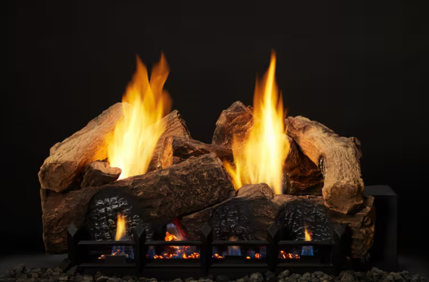 Monessen Berkley Oak Series 24" Refractory Vent-Free Gas Log Set - BO24-R