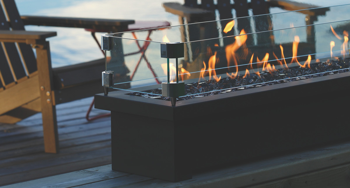 Barbara Jean Collection 24" Fire Stand with Linear Burner, Manual Valve - OFS24MAPT