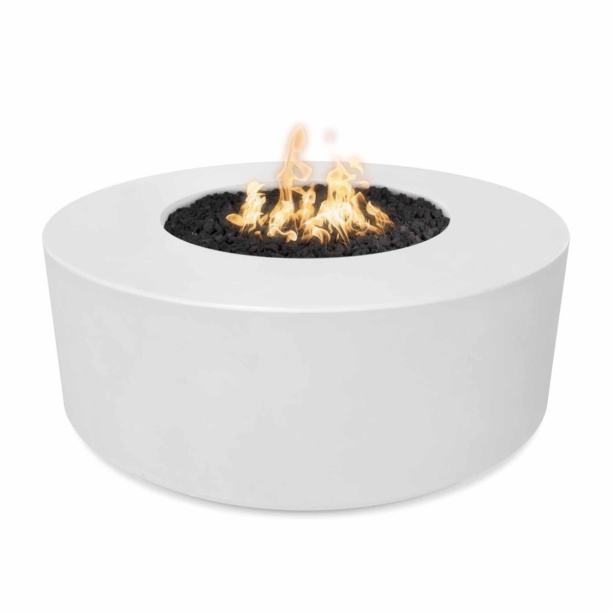 The Outdoor Plus Florence 54" Round Fire Pit, GFRC Concrete, 20" Tall - OPT-FL54