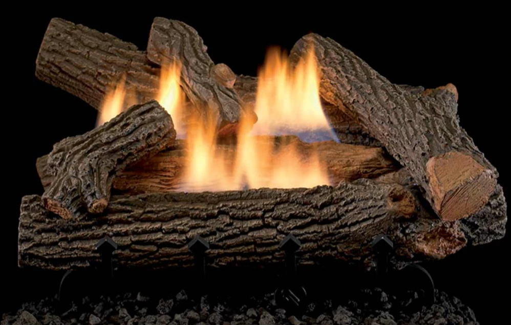Superior Crescent Hill Series 24" Concrete Vent Free Gas Log Set - LVD24CH