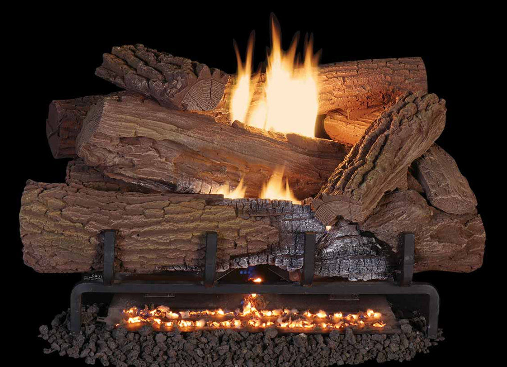 Superior Mossy Oak Series 36" Concrete Vent Free Gas Log Set - LMF36MOA