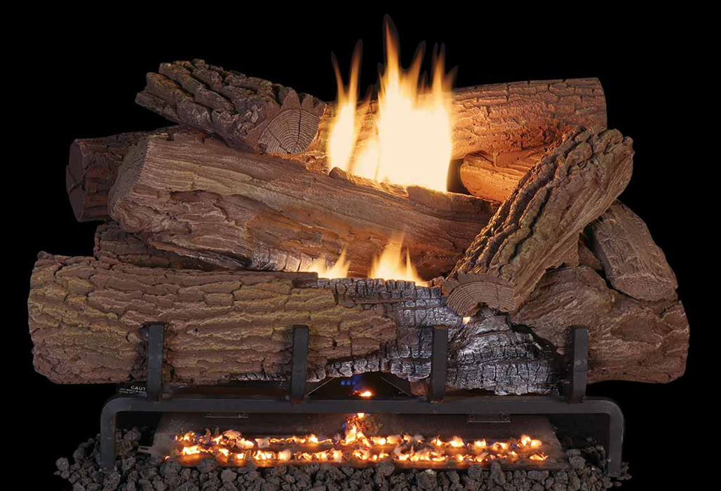 Superior Mossy Oak Series 36" Outdoor Concrete Gas Log Set - LMF36MOA-O