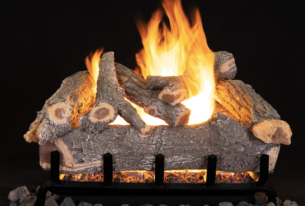 Superior Smoky Weathered Oak 30" Dual-Flame Vented Log Set - SMOKYWEATHERED30