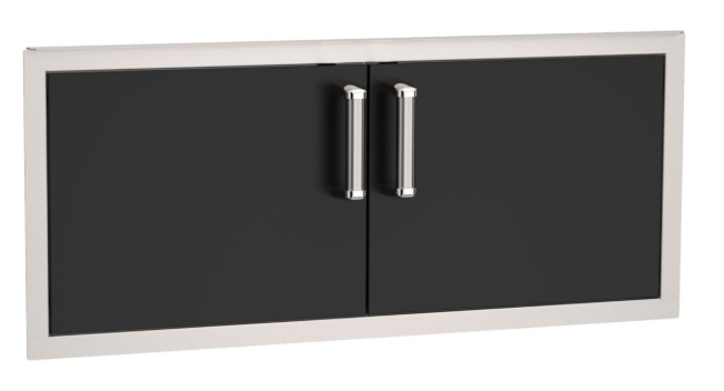 Fire Magic Echelon Black Wide Double Access Doors, Reduced Height (16" H x 39" W)  - 53938BSC