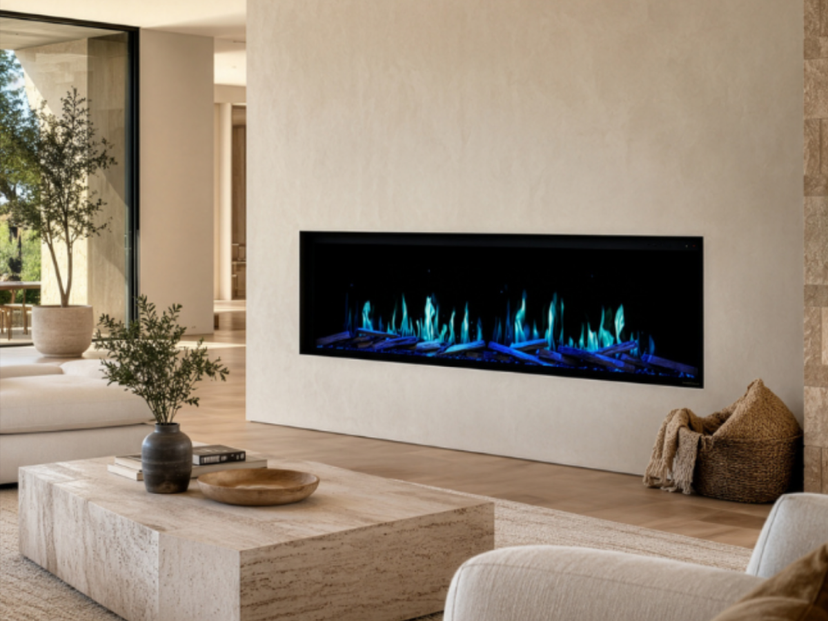 Modern Flames Orion Slim V2 100" LCD Electric Fireplace - OR100-SLIM-V2