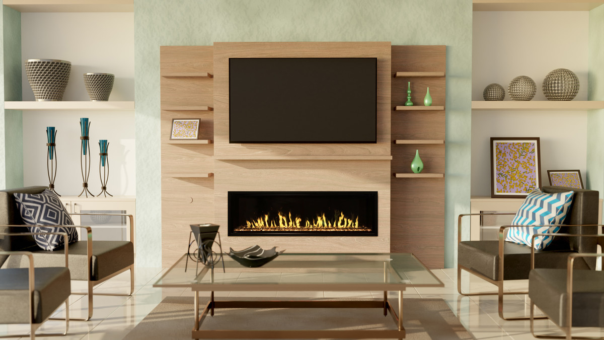 Modern Flames Allwood Media Wall System - OFWS