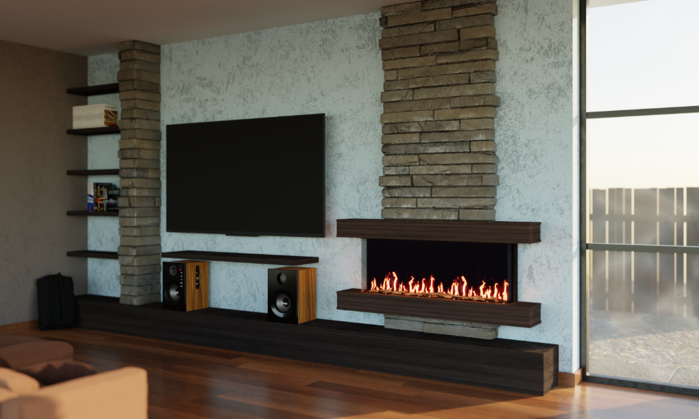 Modern Flames Orion Multi 52" Studio Suites Wall Mount Floating Mantel - WSS-OR52