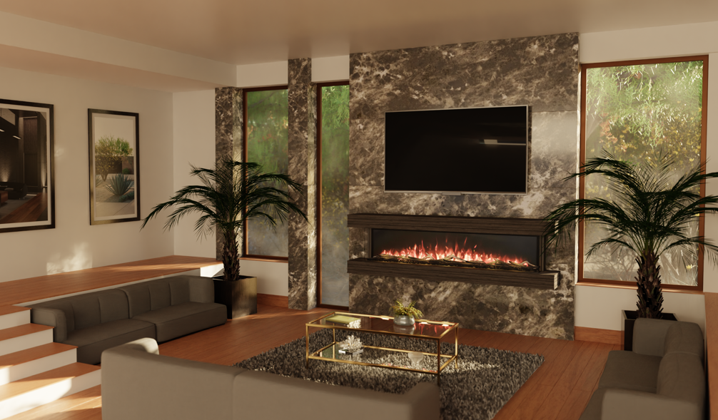 Modern Flames Landscape Pro Multi 44" Studio Suites Wall Mount Floating Mantel - WMC-44LPM