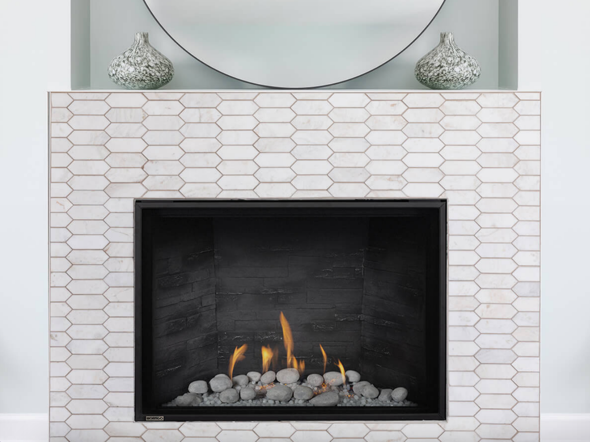 Montigo DelRay Square 42" Full Load Direct Vent Gas Fireplace - DRSQ42NI