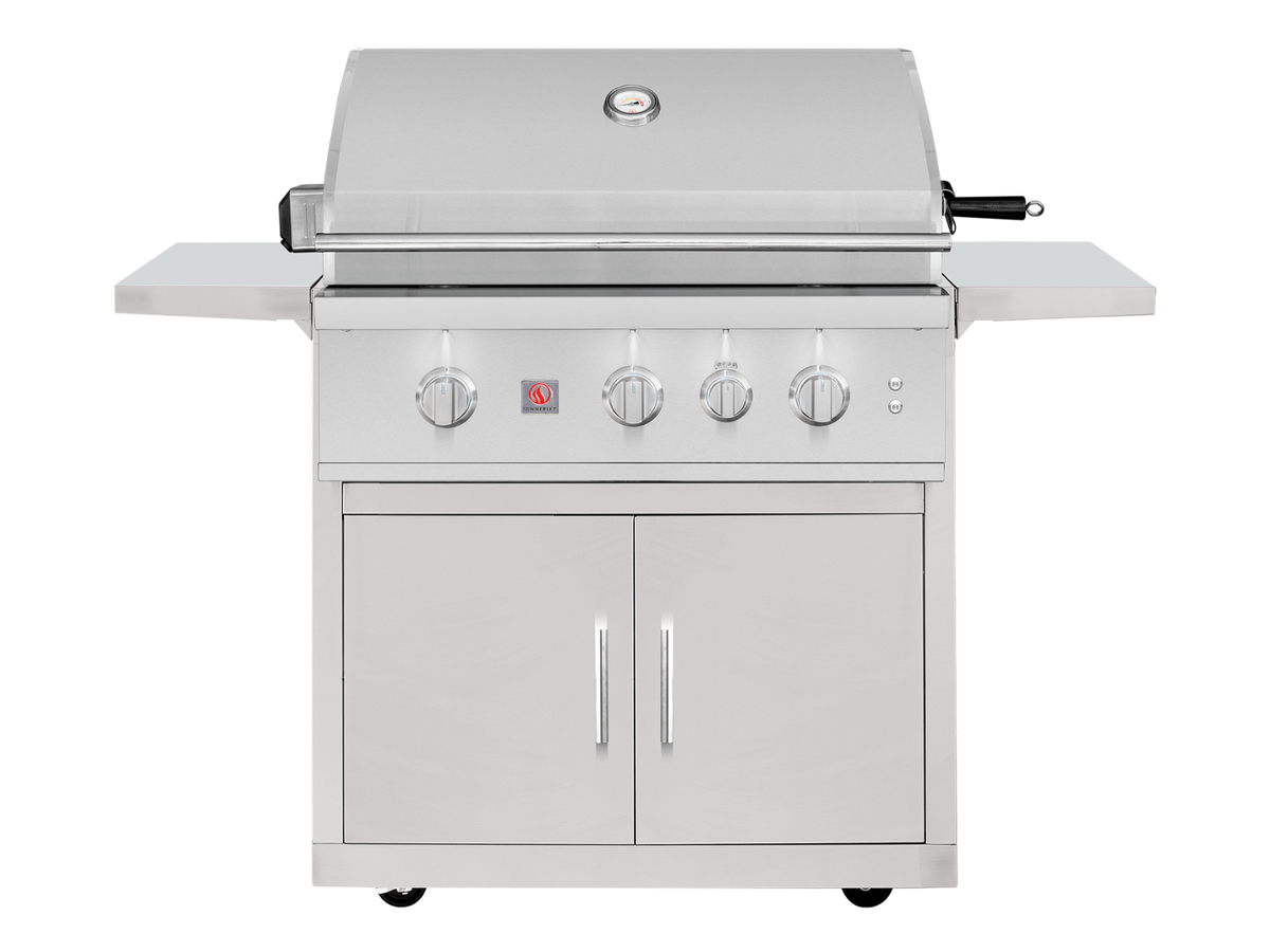 Summerset TRL Pro 32" 3-Burner Freestanding Gas Grill with Standard Cart - Mod Living Spaces