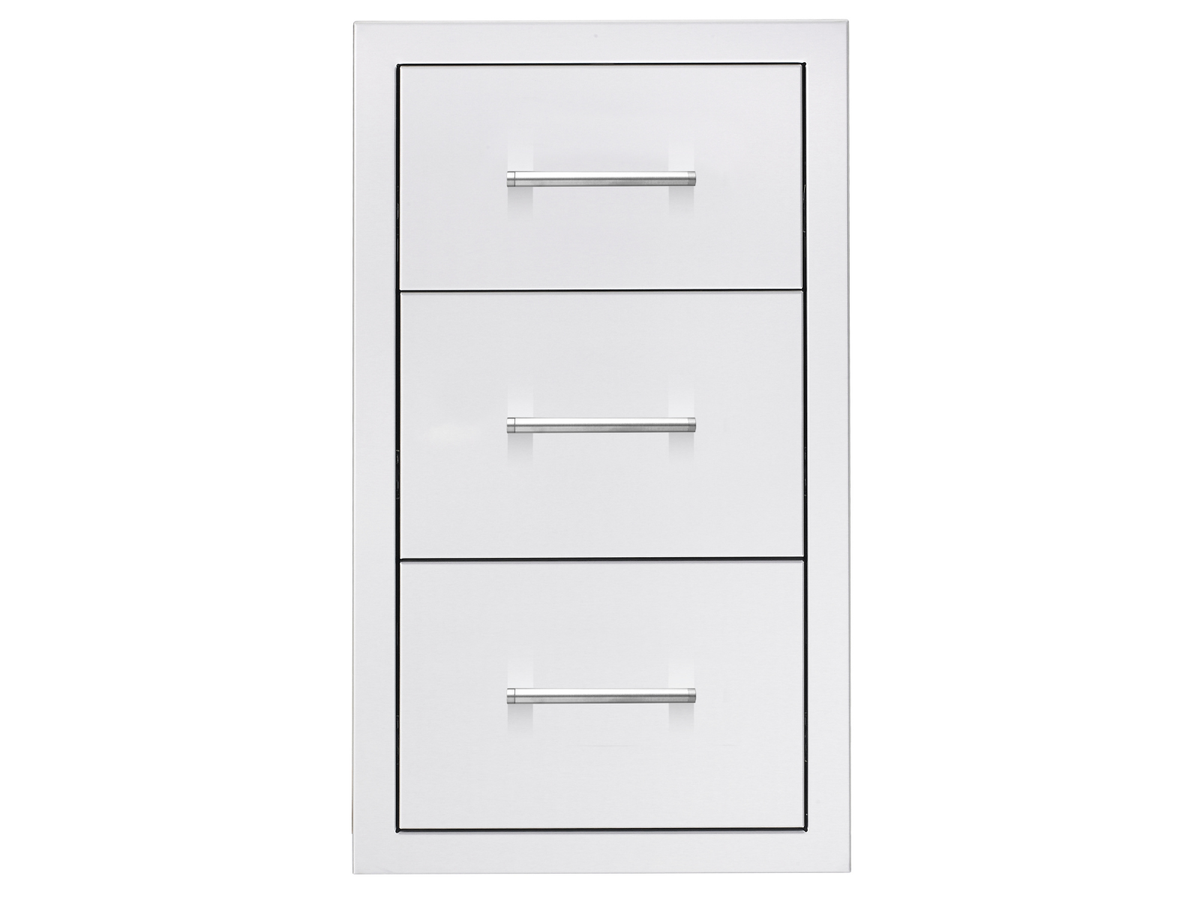 TrueFlame 17" Triple Drawer - TF-DR3-17-A