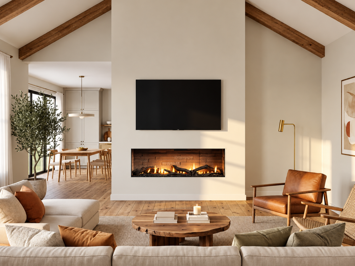 Majestic Vellis 60" Linear Direct Vent Gas Fireplace with Cool-Wall Technology | Mod Living Spaces