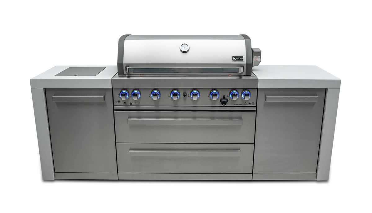 Mont Alpi 805 6-Burner Deluxe Outdoor Kitchen Island - MAi805-D