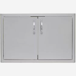 Blaze 32" Double Access Door with Paper Towel Holder with Soft Close Hinges - BLZ-AD32-R-SC