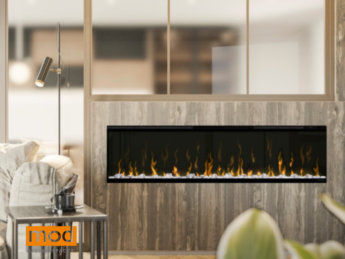 The Ignite XL Linear Electric Fireplace brings modern elegance and vibrant flame realism to any space.