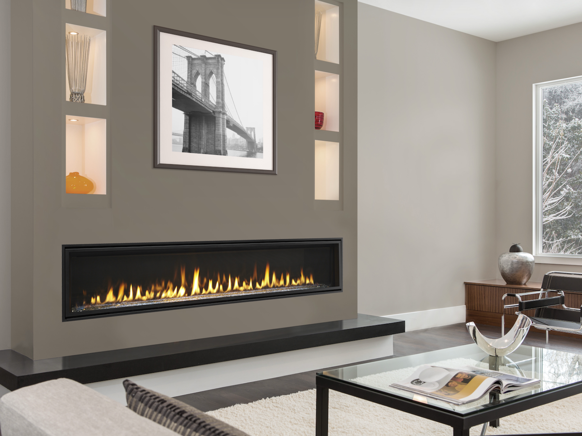 Majestic Echelon II 72" Linear Direct Vent Gas Fireplace - ECHEL72IN-C