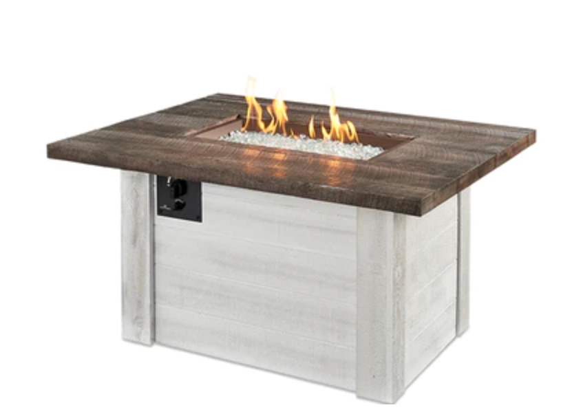 Outdoor Greatroom Alcott Rectangular Gas Fire Pit Table - ALC-1224