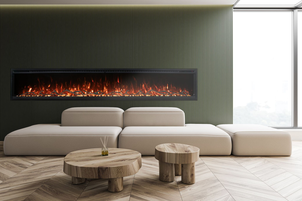 Modern Flames Spectrum Slimline 100" Electric Fireplace - SPS-100B