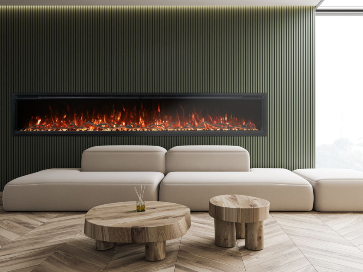 Modern Flames Spectrum Slimline 100" Electric Fireplace - SPS-100B