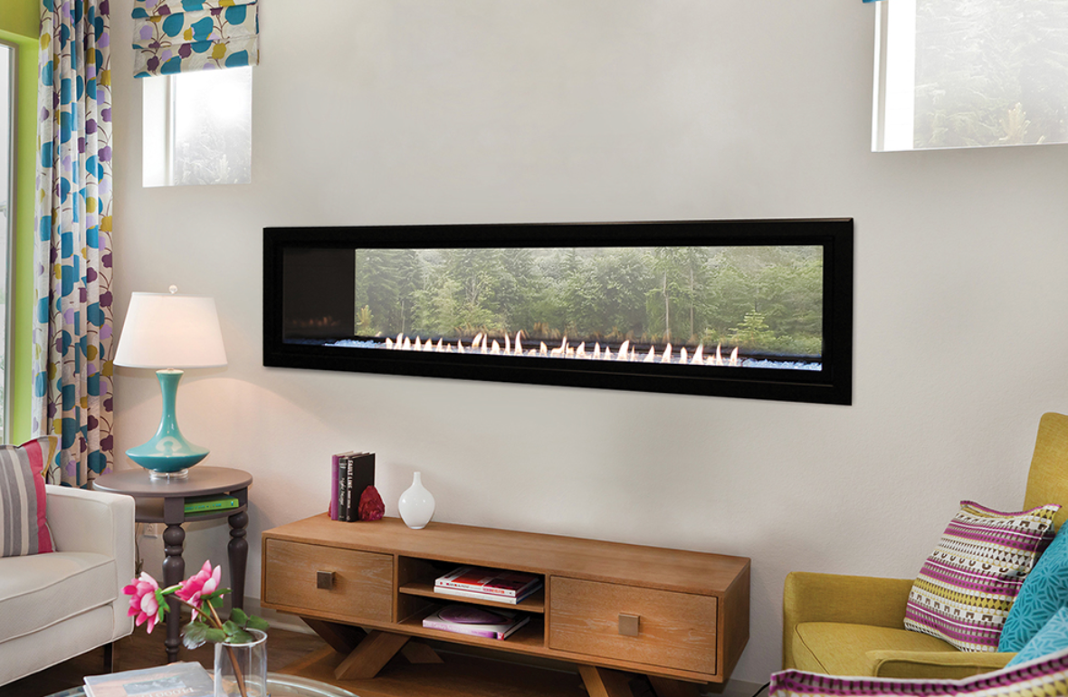 Empire WMH Boulevard 60" Linear See-Through Vent-Free Fireplace - VFLB60SP