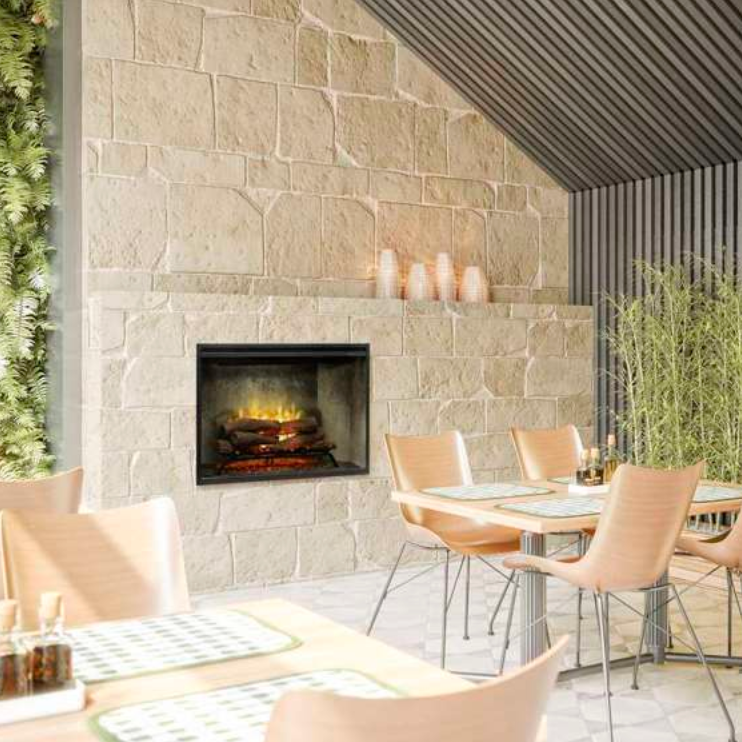 Dimplex Revillusion 36" Built-In Electric Firebox - RBF36(WC)-FG