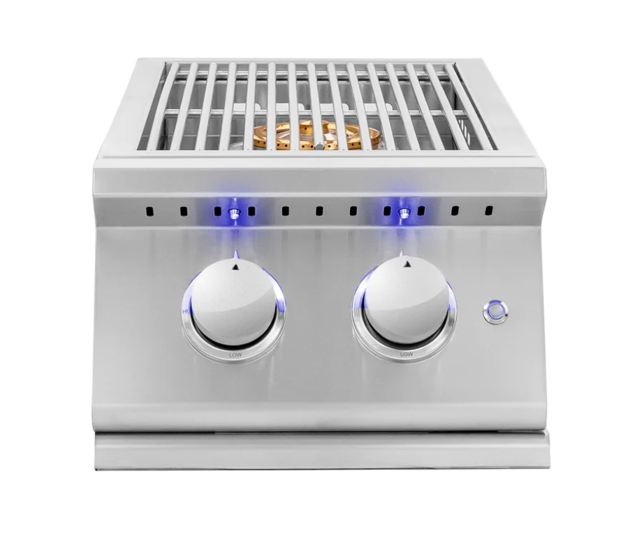 Summerset Sizzler Series Pro Double Side Burner with LED Illumination - SIZPROSB2-NG(LP)