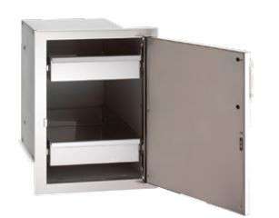 Fire Magic Select Single Access Door with Dual Drawers (21 x 14)  | 33820-SR