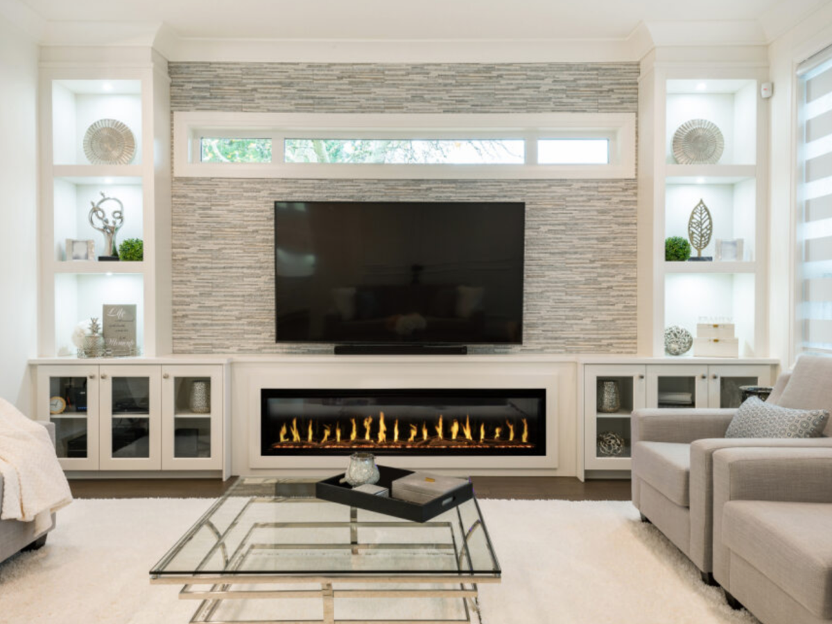 Modern Flames Orion Slim 60" Linear Heliovision Fireplace - OR60-SLIM