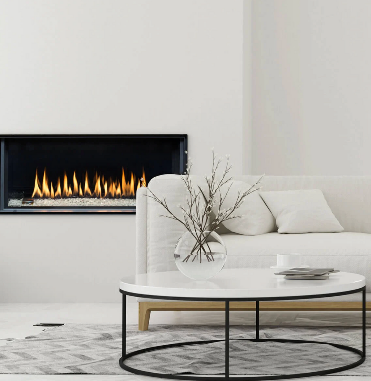 Montigo Distinction 36" Single Sided Linear Gas Fireplace - D3615NI-2