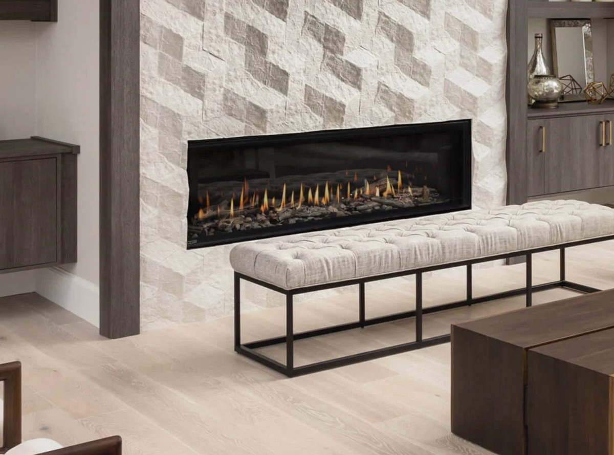 Montigo Distinction 63" Single Sided Linear Direct Vent Gas Fireplace - D6315NI-2