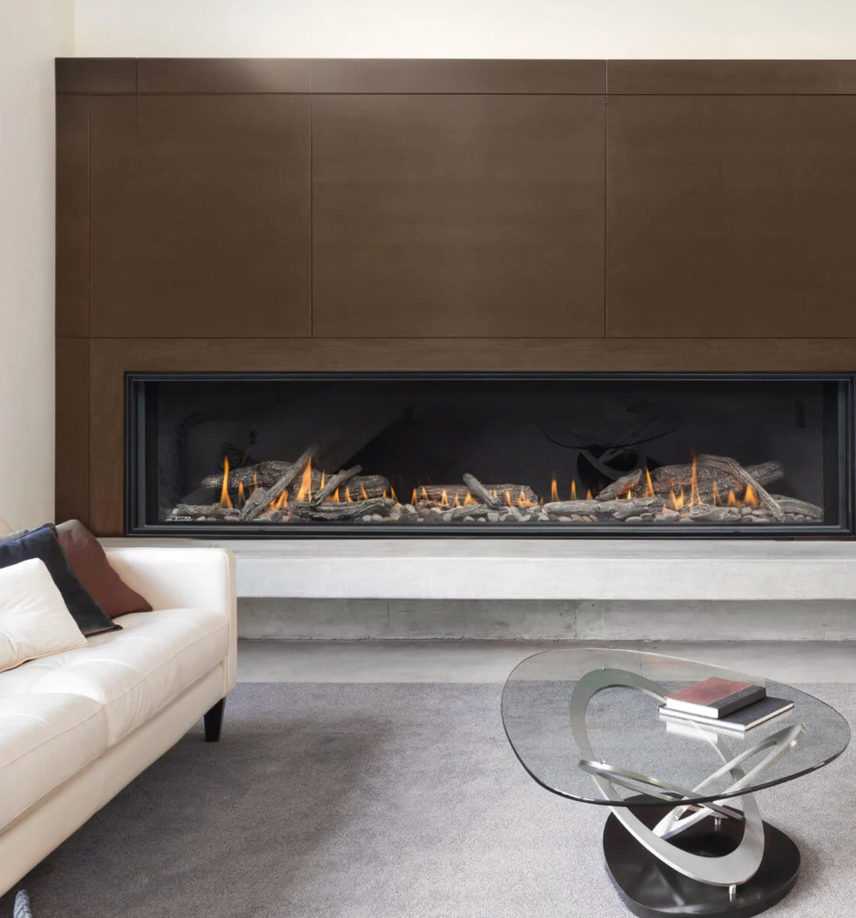 Montigo Distinction 72" Single Sided Linear Direct Vent Gas Fireplace - D7215NI-2