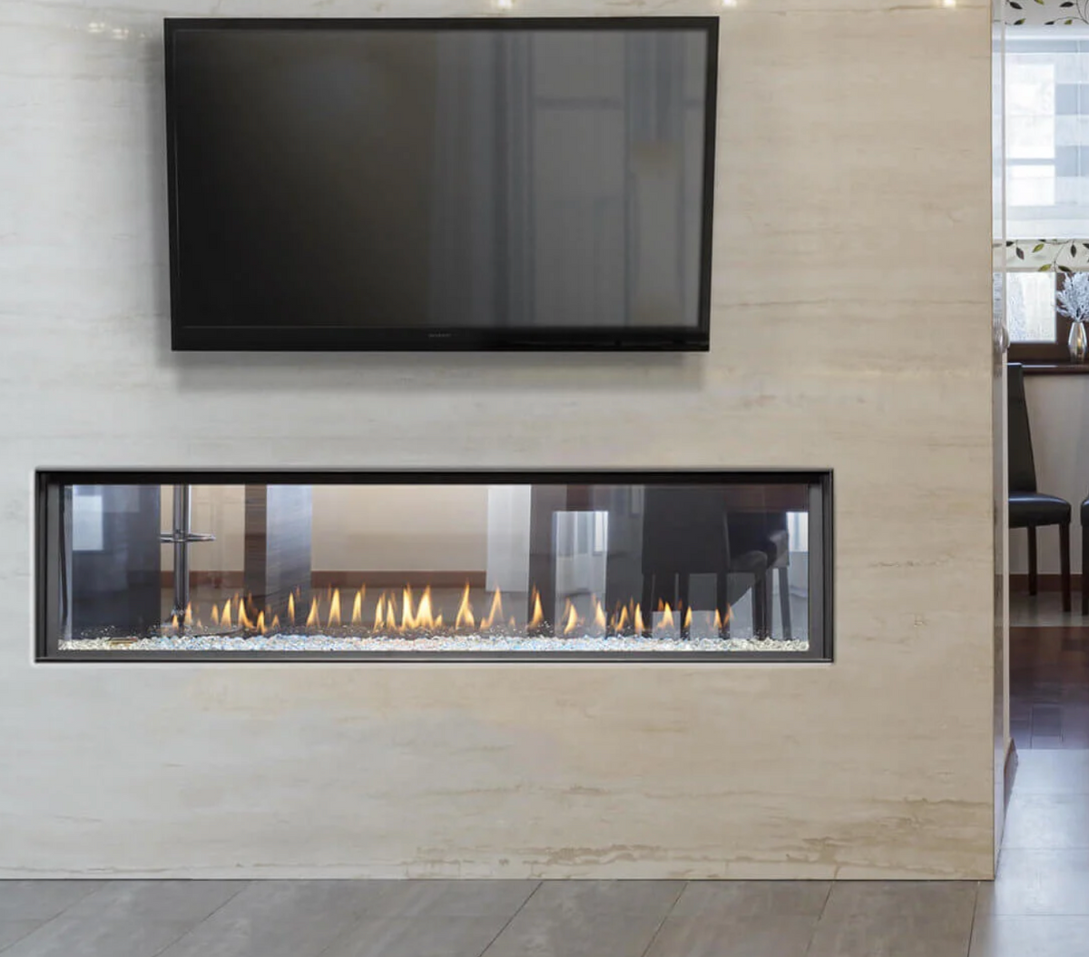 Montigo Distinction 63" See Through Linear Direct Vent Gas Fireplace  - D6315STNI-2
