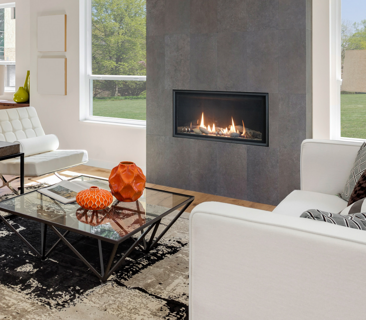 Empire WMH Loft Linear 36" Direct Vent Contemporary Gas Fireplace, Electronic Ignition - DVL36BP70