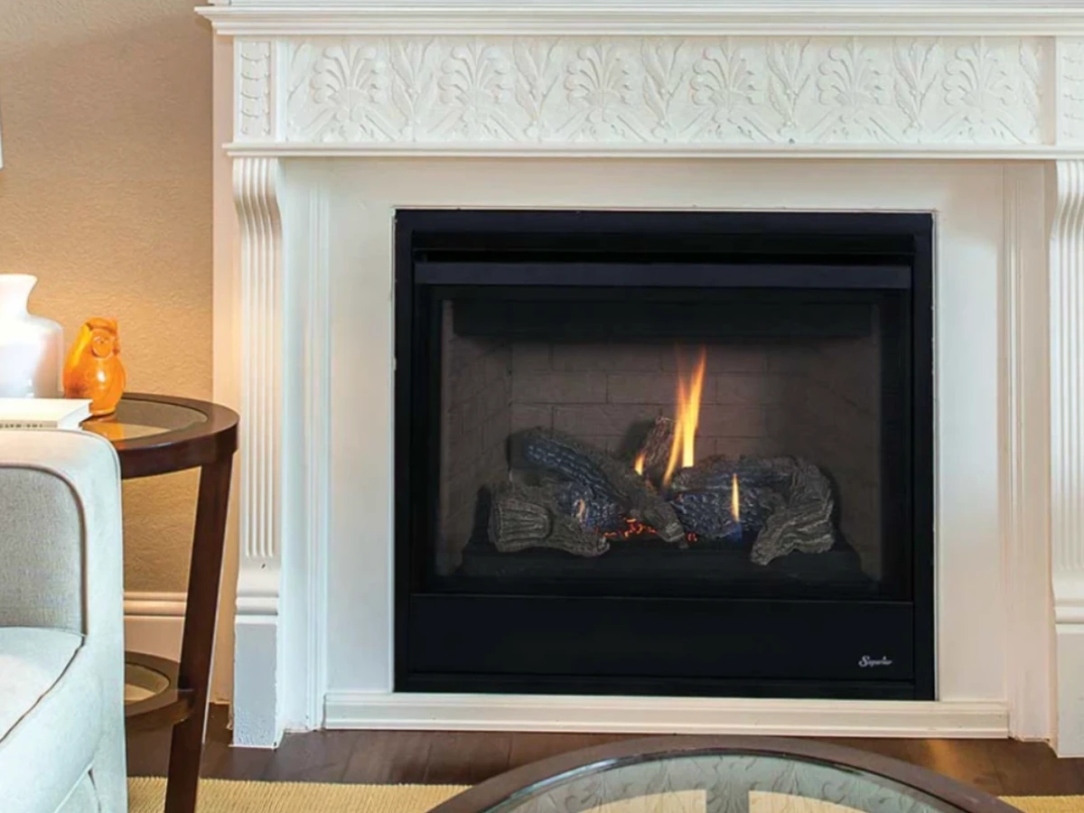 Superior DRT 2000 Series 45" Direct Vent Gas Fireplace, Top/Rear Vent Combo
