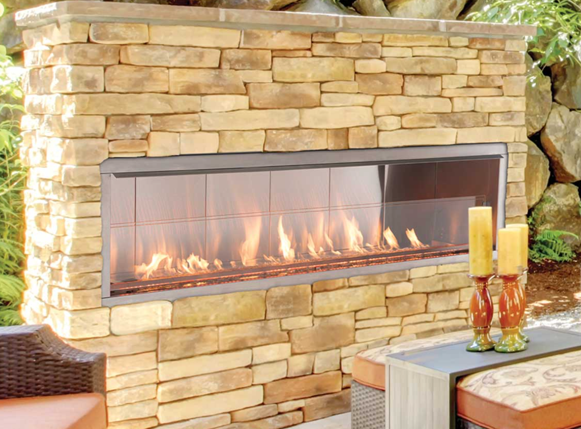 Superior VRE4600 Series 48" Vent Free Outdoor Linear Fireplace - ODLVF48ZEN