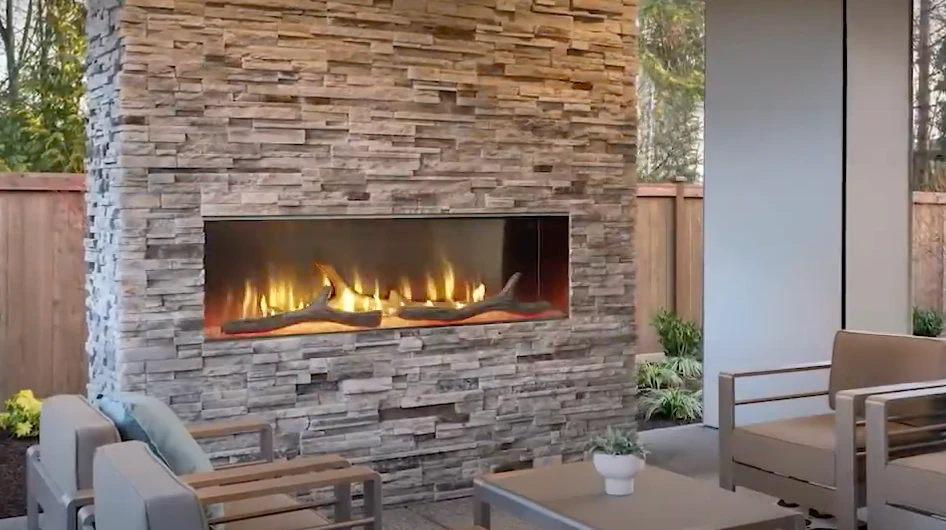 Majestic Lanai 60" Outdoor Linear Fireplace