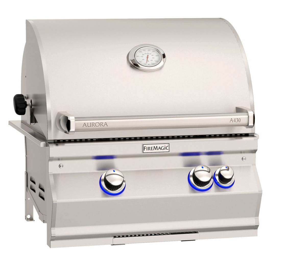 Fire Magic Aurora A430i 24" Built-In Gas Grill with Analog Thermometer