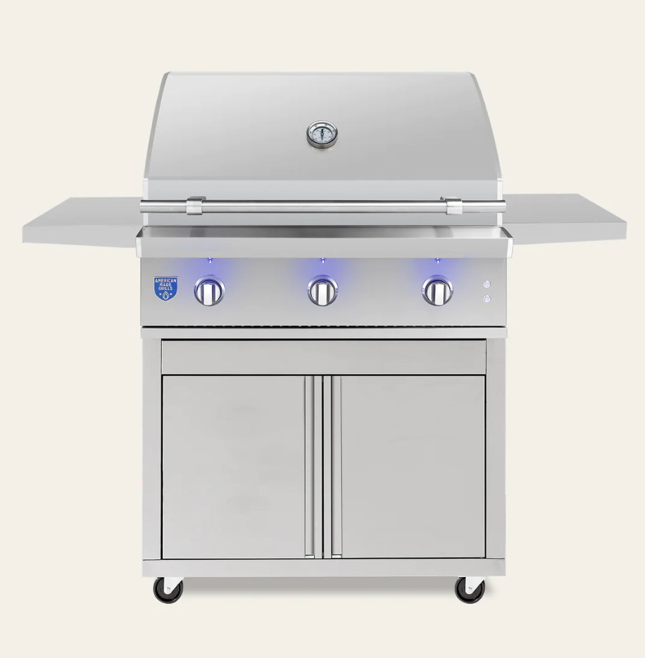 American Made Grills Atlas 36" Freestanding Cart Grill - ATSFS36-NG(LP)