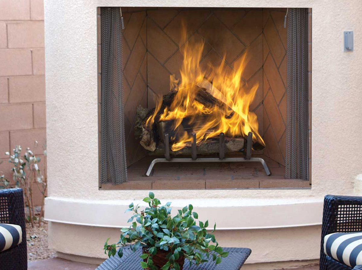 Superior WRE6000 Series 42" Outdoor Masonry Wood-Burning Fireplace - WRE6042
