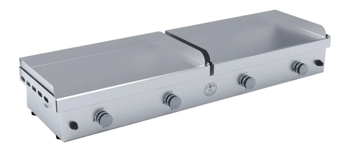Le Griddle The Grand Texan Quad 60" 4-Burner Built-In/Countertop/Freestanding Gas Griddle - GFE160