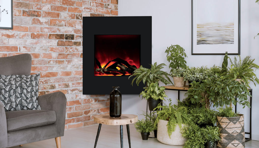 Amantii Wall Mount/Flush Mount Smart Electric Fireplace - WM-BI-2428-VLR-BG