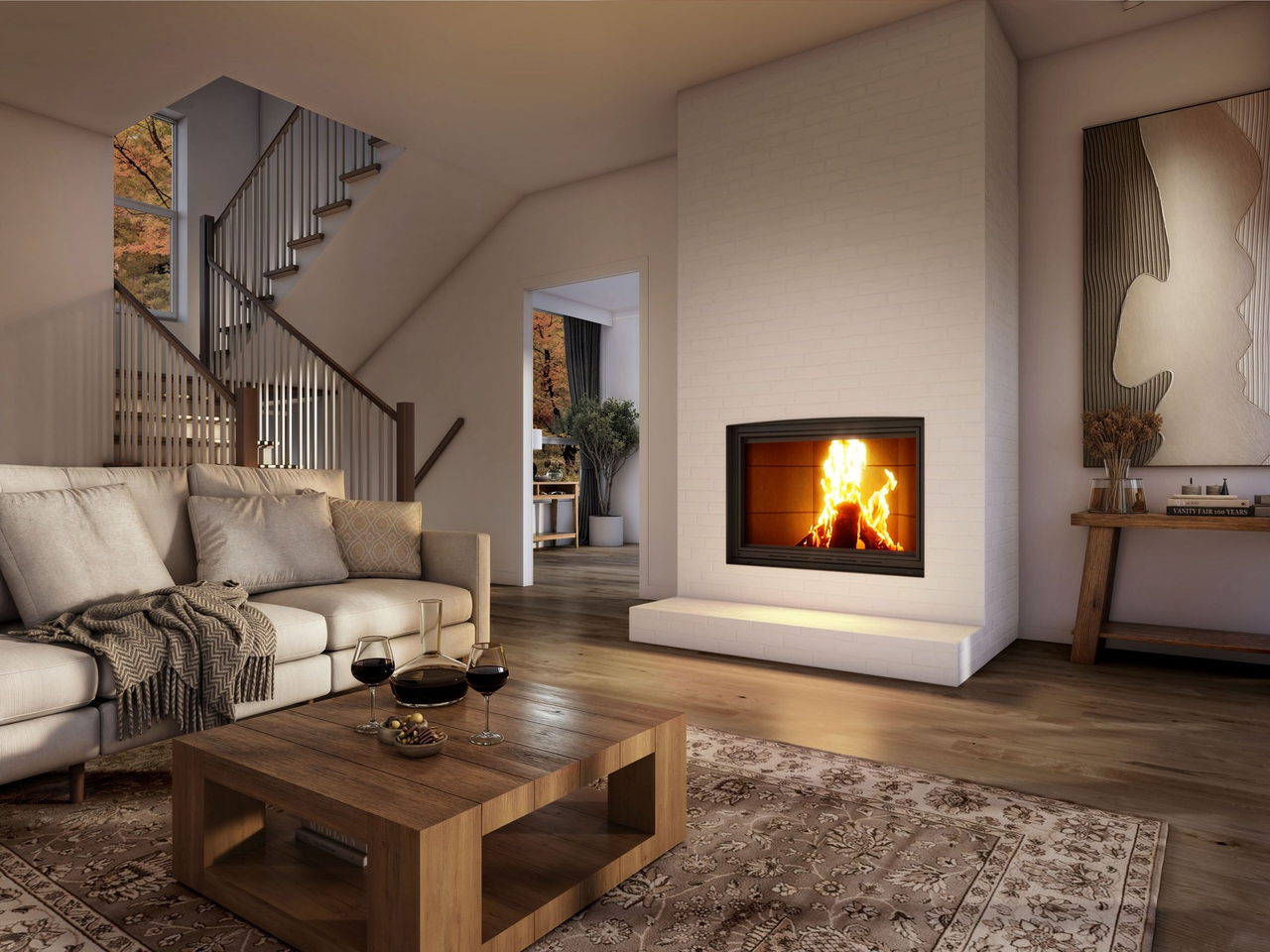 Valcourt Decorative Wood-Burning Fireplaces