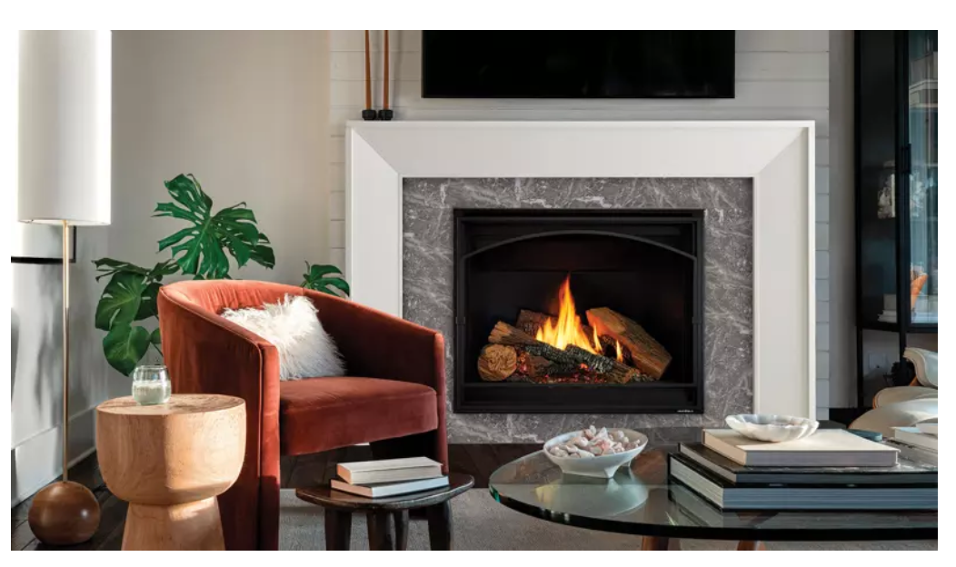 Heat u0026 Glo 6K 36 Top/Rear Direct Vent Traditional Gas Fireplace - 6K (LP)