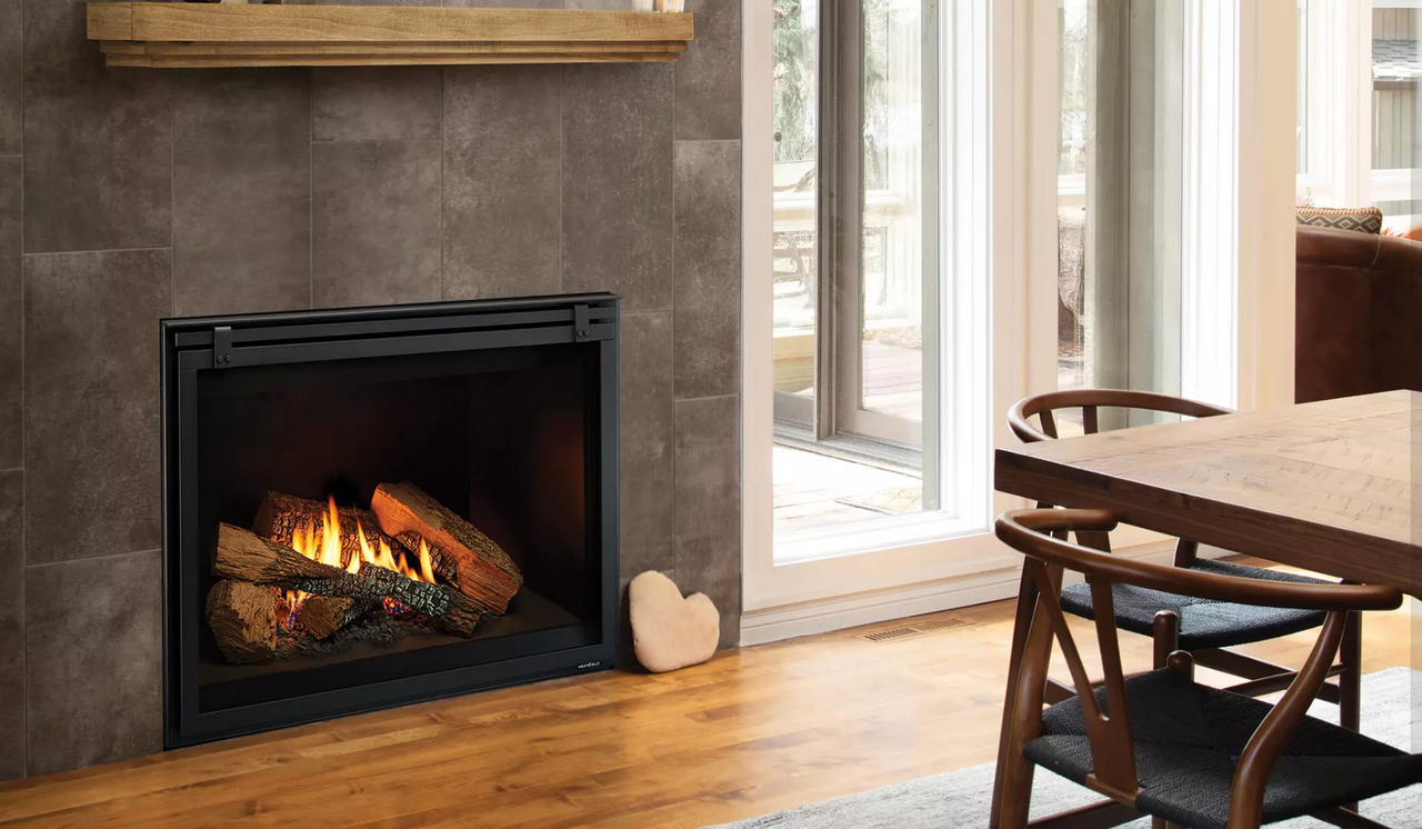 Heat u0026 Glo 8K 42 Top/Rear Direct Vent Traditional Gas Fireplace - 8K