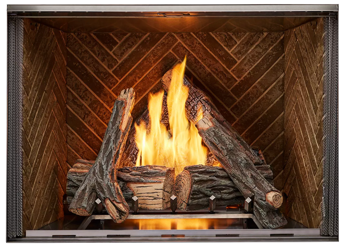Majestic Courtyard Fireplace