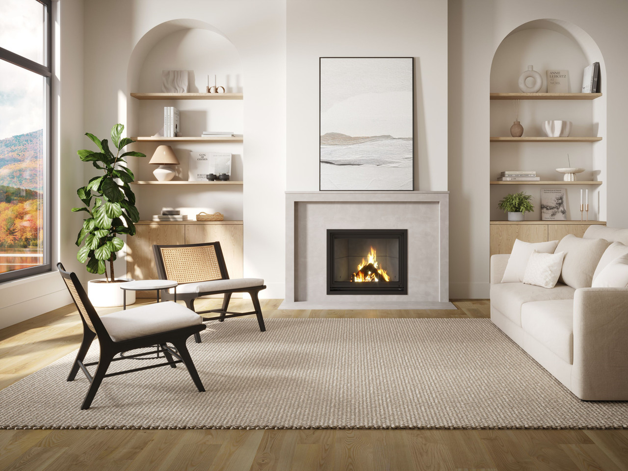 Valcourt Antoinette Wood-Burning Fireplace - FP7D