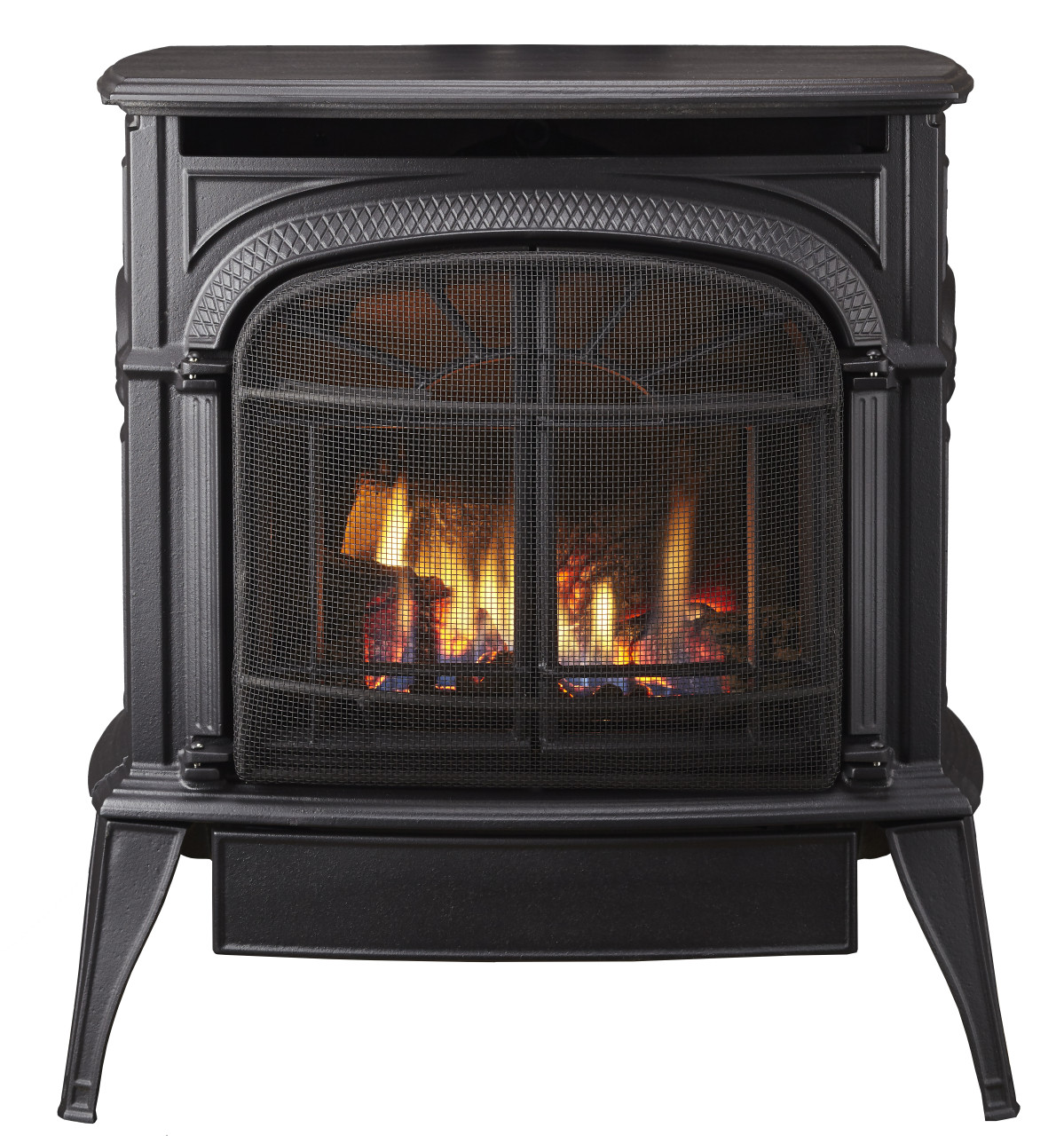 Vermont Casting Intrepid DV Gas Stove, Classic Black INDVRCBSB